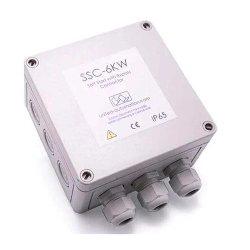 United Automation Soft Start Controller 230V AC, 6 kW, 1 Phase, IP65, Chassis and Wall Mount A403159