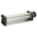 ebm-papst Tangential Centrifugal Fan 12V DC, 75 m³/h Airflow, 4400 RPM, Electronic Commutation, 47.5mm x 201mm x 50mm QG030