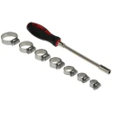 RS PRO 70 Piece 304 Stainless Steel Worm Drive Hose Clip Kit, Sizes 9.5 mm to 35 mm 175-7149