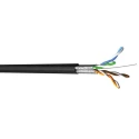Multimedia Connect Shielded Screened Cat6a Ethernet Cable, 100 m, Low Smoke Zero Halogen Jacket, Black MMC 