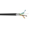 Multimedia Connect Shielded Screened Cat6a Ethernet Cable, 100 m, Low Smoke Zero Halogen Jacket, Black MMC