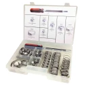 RS PRO Mild Steel Worm Drive Hose Clip Kit 70 Pieces 7 Sizes Thailand 175-7152