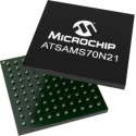Microchip SAMS70 Series 32-bit ARM Cortex-M7 Microcontroller 300 MHz 2.048MB Flash 384kB RAM 100-Pin VFBGA ATSAMS70N21B-CFN