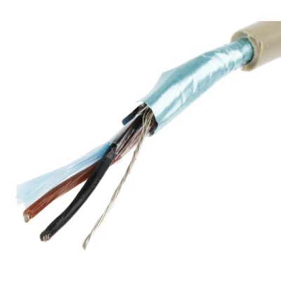 Alpha Wire Pro-Tekt Series Data Cable 2 Pairs 2 Cores 100 m Grey Sheath Polyvinyl Chloride B953022 GE033