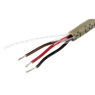 Alpha Wire Pro-Tekt Series Data Cable 2 Pairs 3 Cores 100 m Grey Polyvinyl Chloride Sheath 300V B953031 GE033