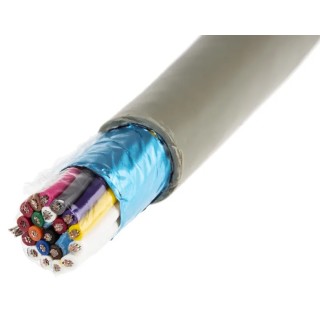Alpha Wire Pro-Tekt Series Data Cable 2 Pairs 20 Cores 100 m Grey Polyvinyl Chloride Sheath 300V B953202 GE321