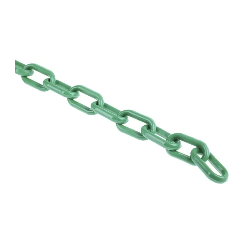 RS PRO Polypropylene Green and White Safety Barrier Chain 8mm Diameter 25m Length 175-7377