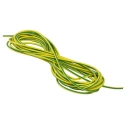Staubli Green, Yellow Hook Up Wire 1036/0.07 mm Core Strands, 4.8mm Diameter, 1.5kV Voltage, 10m Length 175-7468