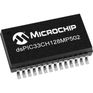 Microchip dsPIC Microprocessor 16 bit MCU DSP 200 MHz 28-Pin SSOP dsPIC33CH128MP508