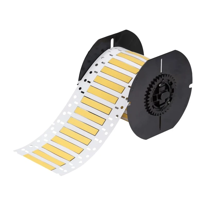 Brady Yellow Heat Shrink Labels 50.8 mm Width Thermal Transfer Polyolefin 750 Per Roll B33-187-2-342YL