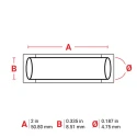 Brady Yellow Heat Shrink Labels 50.8 mm Width Thermal Transfer Polyolefin 750 Per Roll B33-187-2-342YL