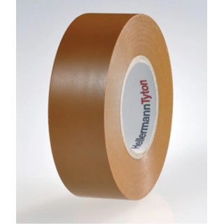 HellermannTyton Brown Electrical Tape 19mm x 20m, 40kV Dielectric Strength, Operating 710-00158 HTAPE-FLEX15-19x20-PVC-BN