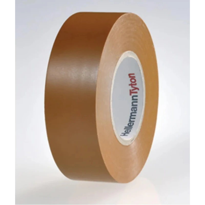 HellermannTyton Brown Electrical Tape 19mm x 20m, 40kV Dielectric Strength, Operating 710-00158 HTAPE-FLEX15-19x20-PVC-BN