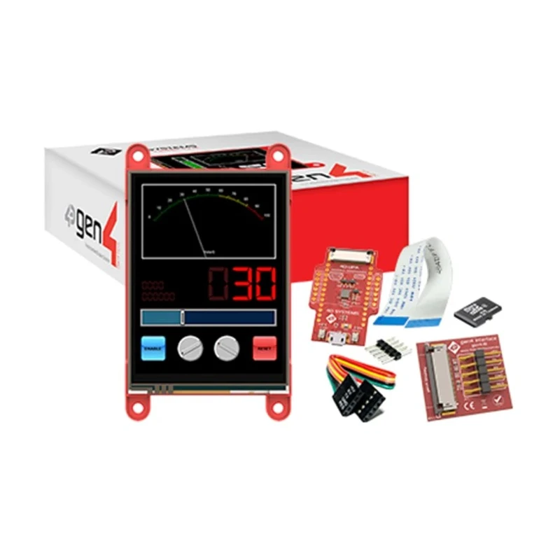4D Systems Gen4 Picaso 2.8 in Resistive Touch Screen Starter Kit with Picaso Graphics Processor SK-gen4-28PT