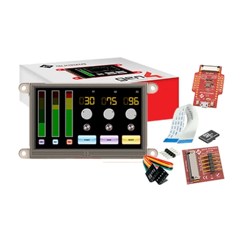 4D Systems 4.3 in Resistive Touch Screen Starter Kit with DIABLO16 for gen4 Range of Modules SK-gen4-43DT