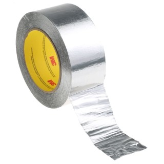 3M Conductive Aluminium Tape 50mm x 55m, 0.12mm Thickness, Acrylic Adhesive, Max 149°C, Model 425 - 50,8MM (R06933)