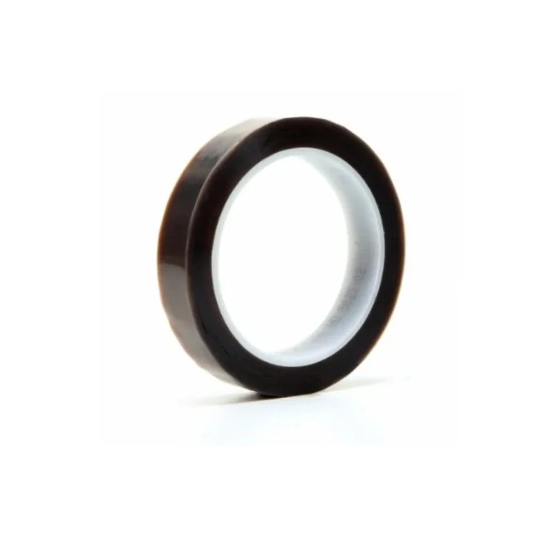 3M Brown PTFE Tape Silicone Adhesive 25mm Width 0.09mm Thickness 33m Length Operating -54°C to 260°C 5490 - 25 MM (21763)