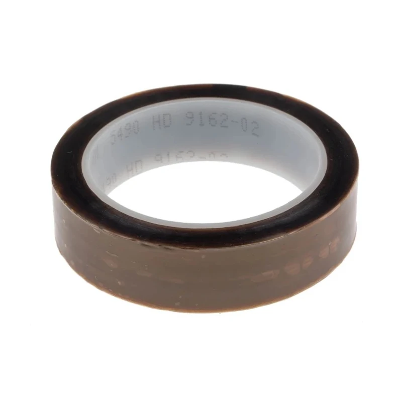 3M Brown PTFE Tape Silicone Adhesive 25mm Width 0.09mm Thickness 33m Length Operating -54°C to 260°C 5490 - 25 MM (21763)