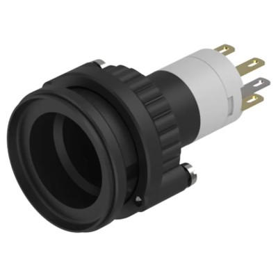 EAO Modular Switch Actuator for Use with Series 14 Switch Black IP67 250V ac Momentary Operation 14-131.012