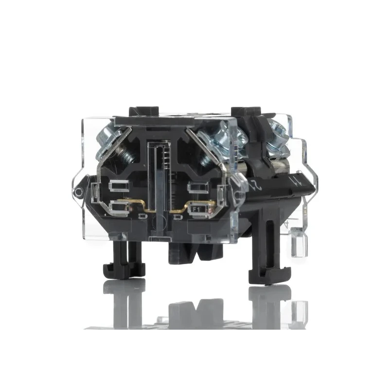 EAO Modular Push Button Contact Block 10A Screw Terminals 500V AC 2 NC 704.910.4