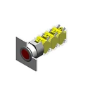 EAO 04 Series Grey Momentary Push Button Head 30.5 mm Cutout IP65 704.012.718
