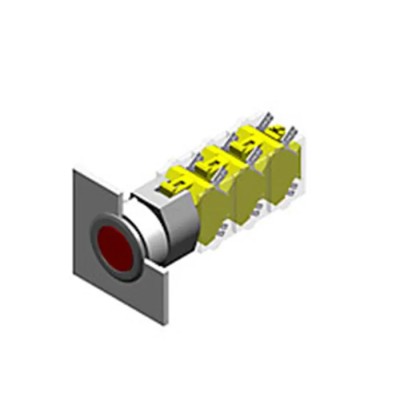 EAO 04 Series Grey Momentary Push Button Head 30.5 mm Cutout IP65 704.012.718