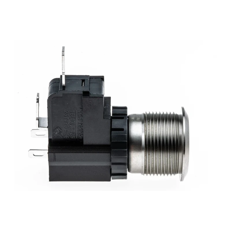 RS PRO Illuminated Latching Push Button Switch, Panel Mount, 19.1 mm Cutout, SPST Contact, White LED, IP67 250 V ac 175-8024