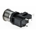 RS PRO Illuminated Latching Push Button Switch, Panel Mount, 19.1 mm Cutout, SPST Contact, White LED, IP67 250 V ac 175-8024