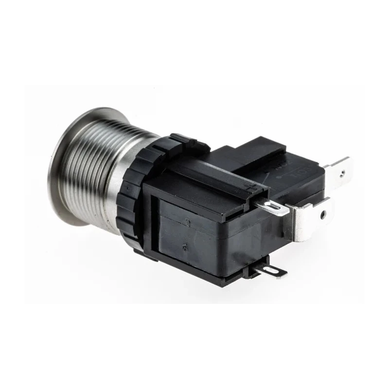RS PRO Illuminated Latching Push Button Switch, Panel Mount, 19.1 mm Cutout, SPST Contact, White LED, IP67 250 V ac 175-8024