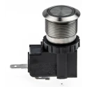 RS PRO Illuminated Latching Push Button Switch, Panel Mount, 19.1 mm Cutout, SPST Contact, White LED, IP67 250 V ac 175-8024
