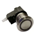 RS PRO Push Button Switch Latching Panel Mount 19.1 mm Cutout SPST IP67 12 V dc 250 V ac 175-8033