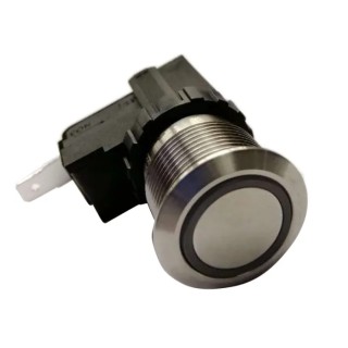 RS PRO Push Button Switch Latching Panel Mount 19.1 mm Cutout SPST IP67 12 V dc 250 V ac 175-8033