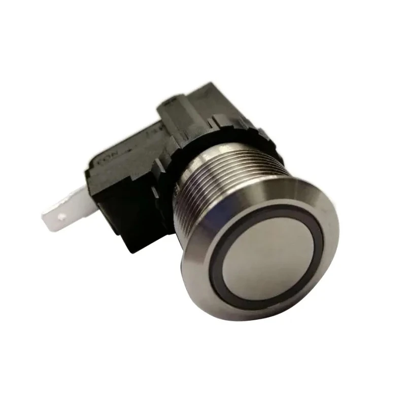RS PRO Push Button Switch Latching Panel Mount 19.1 mm Cutout SPST IP67 12 V dc 250 V ac 175-8033