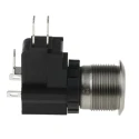 RS PRO Illuminated Push Button Switch Latching Panel Mount 19.1 mm Cutout SPDT White LED IP67 12 V dc 250 V ac 175-8057