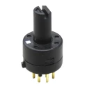 RS PRO Rotary Switch, 500mA, Nylon Housing, PCB Mount, Solder Terminals, 48V DC, 90° Angle of Throw 175-8149