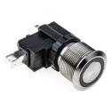 RS PRO Illuminated Push Button Switch Latching Panel Mount SPDT White LED IP67 250 V ac 175-8196