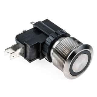 RS PRO Illuminated Push Button Switch Latching Panel Mount SPDT White LED IP67 250 V ac 175-8196