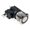 RS PRO Illuminated Push Button Switch Latching Panel Mount SPDT White LED IP67 250 V ac 175-8196