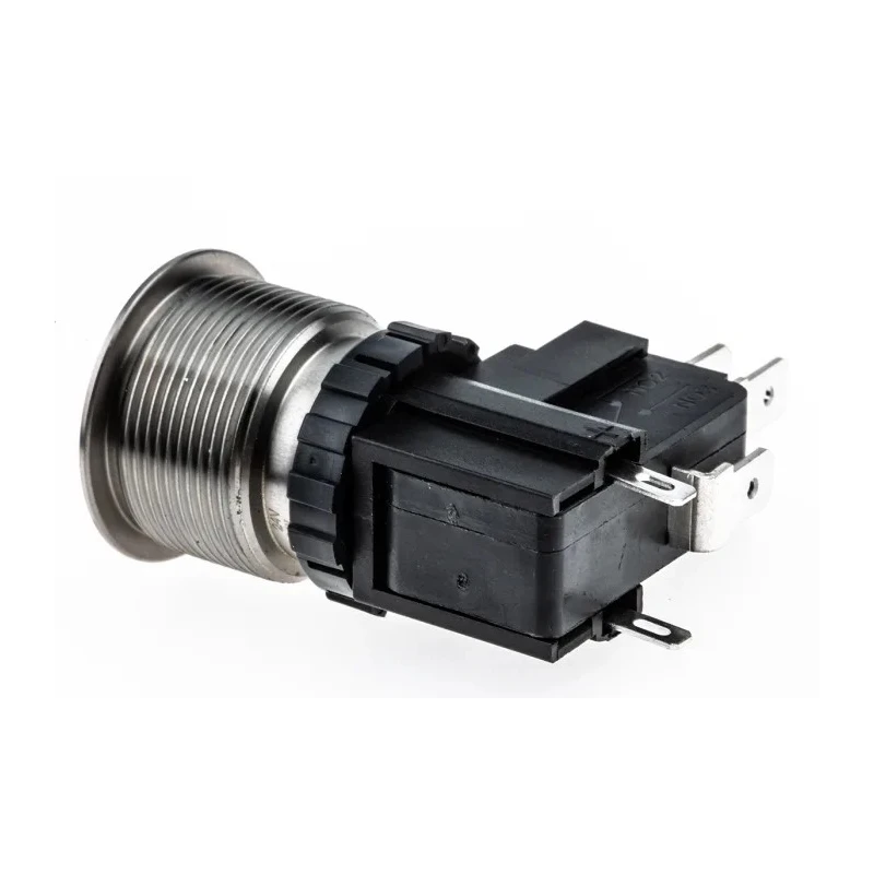 RS PRO Illuminated Push Button Switch Latching Panel Mount SPDT White LED IP67 250 V ac 175-8196