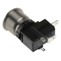 RS PRO Illuminated Push Button Switch Latching, Panel Mount, 22.2 mm Cutout, SPST, White LED, IP67, 250 V ac 175-8215
