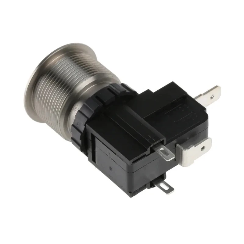 RS PRO Illuminated Push Button Switch Latching, Panel Mount, 22.2 mm Cutout, SPST, White LED, IP67, 250 V ac 175-8215