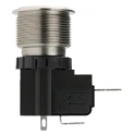 RS PRO Illuminated Push Button Switch Latching, Panel Mount, 22.2 mm Cutout, SPST, White LED, IP67, 250 V ac 175-8215