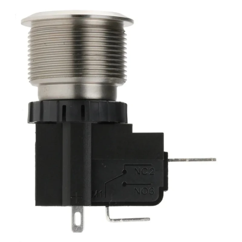 RS PRO Illuminated Push Button Switch Latching, Panel Mount, 22.2 mm Cutout, SPST, White LED, IP67, 250 V ac 175-8215