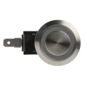 RS PRO Illuminated Push Button Switch Latching, Panel Mount, 22.2 mm Cutout, SPST, White LED, IP67, 250 V ac 175-8215