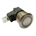 RS PRO Illuminated Push Button Switch Latching Panel Mount 22.2 mm Cutout SPDT White LED IP67 250 V AC 175-8207