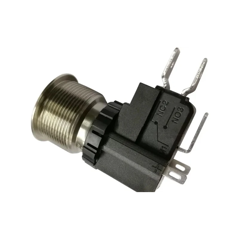 RS PRO Illuminated Push Button Switch Latching Panel Mount 22.2 mm Cutout SPDT White LED IP67 250 V AC 175-8207