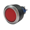 RS PRO Illuminated Push Button Switch Momentary Panel Mount 22.2 mm Cutout SPDT Red LED IP65 250 V AC 175-8224