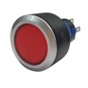 RS PRO Illuminated Push Button Switch Momentary Panel Mount 22.2 mm Cutout SPDT Red LED IP65 250 V AC 175-8224