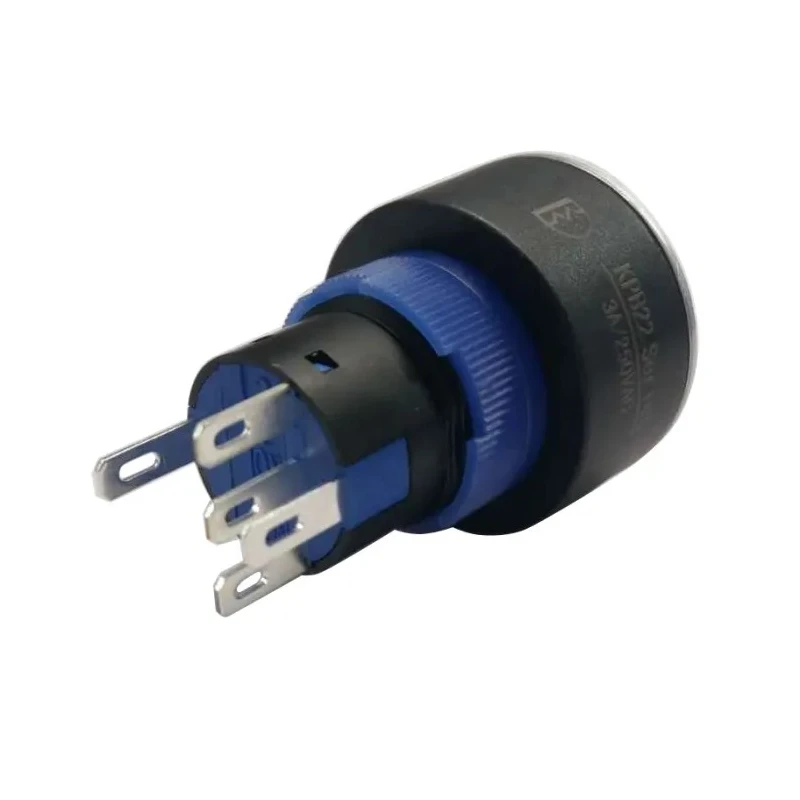 RS PRO Illuminated Push Button Switch Momentary Panel Mount 22.2 mm Cutout SPDT Red LED IP65 250 V AC 175-8224