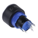 RS PRO Illuminated Momentary Push Button Switch, Panel Mount, 22.2 mm Cutout, SPDT, Green LED, IP65, 250 V AC 175-8231
